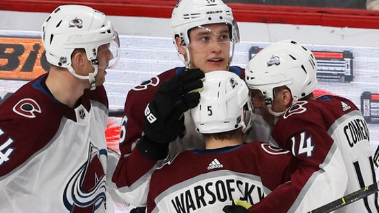 Compher’s 2 goals lead Avalanche to 5-1 win over Wild