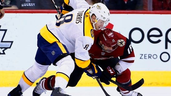 Fiala, Turris rally Predators to 3-2 win over Coyotes