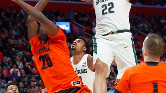Bridges leads Michigan State past Thomas, Bucknell 82-78