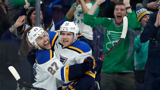 Schenn scores OT winner as Blues beat Rangers 4-3