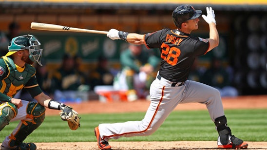Sandoval, Cueto lead Giants over A’s 5-1 in Bay Bridge game