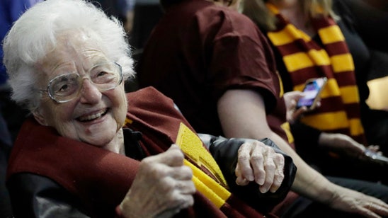 Moser, Loyola and Sister Jean basking in Final Four