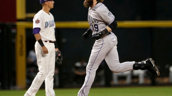 Blackmon homers twice, Rockies beat Diamondbacks 2-1