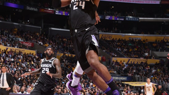 Hield scores 19, Kings beat Lakers 84-83 to snap 4-game skid