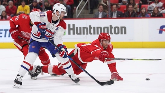 Deslauriers scores 2 to help Canadiens beat Red Wings 4-3