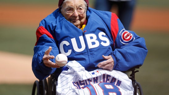 Sister Jean switches sports, tosses out 1st ball at Wrigley