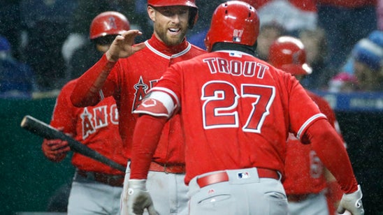 Angels win 7th in row, beat KC 5-3 in snow; Ohtani up next