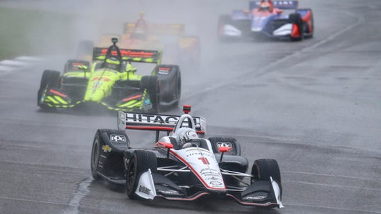 Alabama IndyCar race resumes after rain postponement