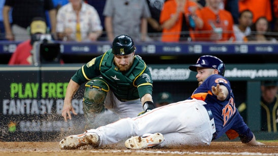 Cole strikes out 12, Astros capitalize on errors to beat A’s