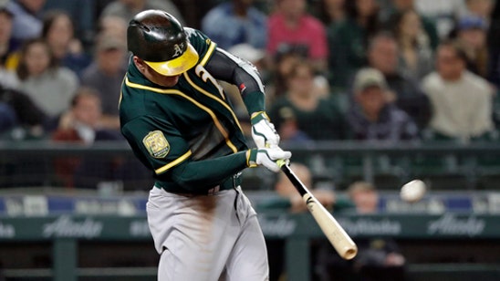 Paxton strikes out MLB-high 16, but A’s beat Mariners 3-2