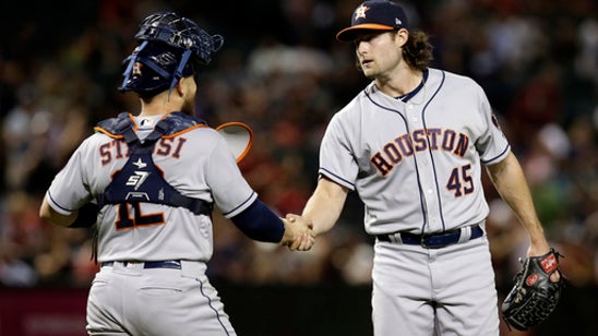 Cole fans career-high 16 in 1-hitter, Astros rout D-backs