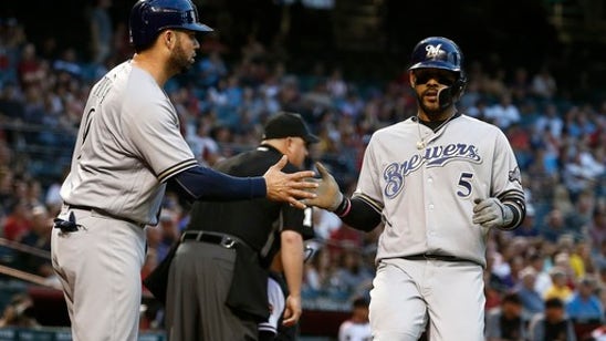 Pollock hurt on inside-the-parker, Brewers beat D-backs