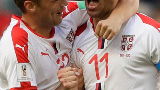 Kolarov scores from free kick, Serbia beats Costa Rica 1-0