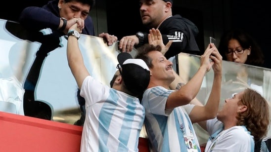Diego Maradona is Argentina’s biggest fan – and distraction