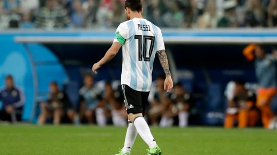 Messi finally scores, Argentina advances at World Cup
