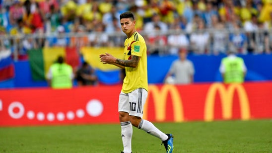 Colombia playmaker James Rodriguez misses training