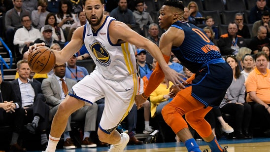 Curry’s 33 lead Warriors past Thunder 110-88 without Durant