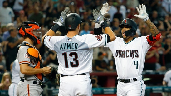 Ahmed homers twice, Diamondbacks beat Giants 9-3