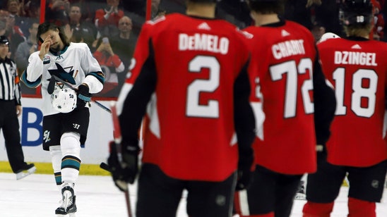 Senators beat Sharks 6-2 in Eric Karlsson’s return to Ottawa