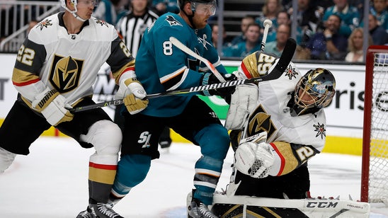 Pavelski’s painful goal leads Sharks past Golden Knights 5-2