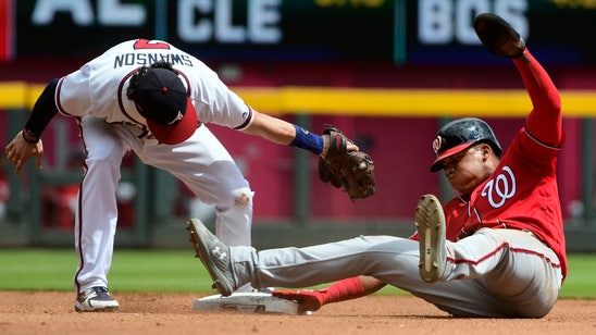 Soto becomes youngest player to steal 3 bases in a game