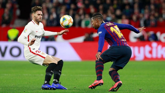 Sevilla beats Barcelona 2-0 in 1st leg of Copa quarterfinals