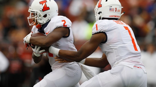 AJ Bush runs for 2 TDs, passes for another, Illinois wins