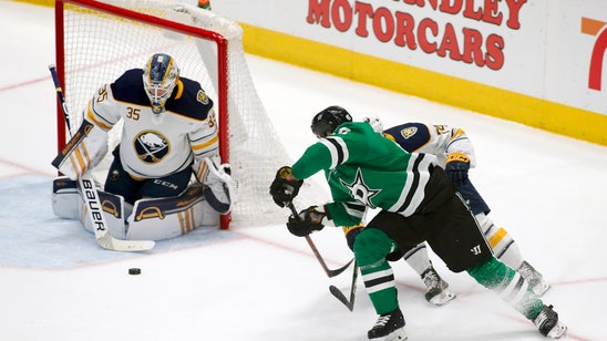 Dahlin breaks tie, Ullmark helps Sabres beat Stars 4-1