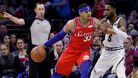 Redick scores 34 points, 76ers beat Nuggets 117-110
