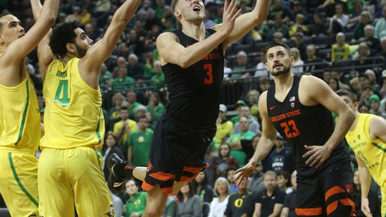 Tinkle scores 28 to help Oregon State beat Oregon 77-72