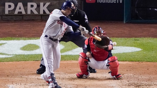 Brantley's big hits help Astros win Game 3 of World Series