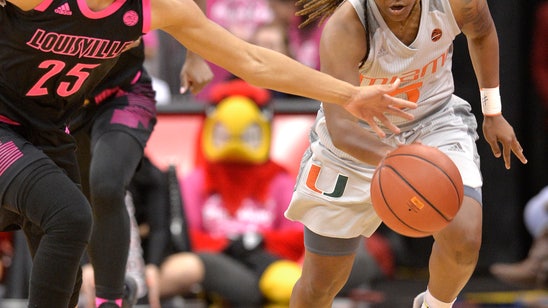No. 20 Miami women rally to beat No. 2 Louisville 79-73
