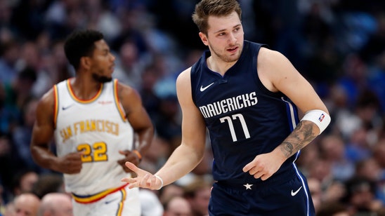 Doncic has 33 first-half points, Mavs hammer Warriors 142-94