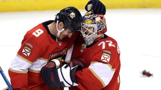 Bobrovsky gets 1st shutout for Panthers, 4-0 over Red Wings
