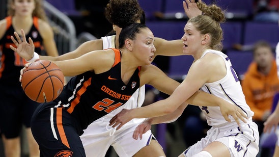 Slocum leads No. 9 Oregon State to 86-39 rout of Washington