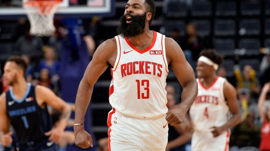 Harden scores 44, Rockets bounce back to beat Grizzlies