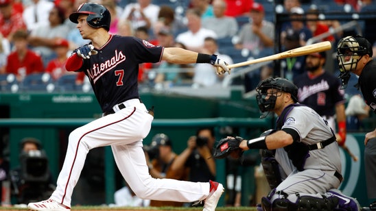 Turner hits for 2nd cycle, Nationals rout Rockies 11-1