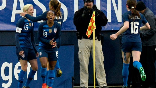 Heath scores as US women tie England 2-2 at SheBelieves Cup