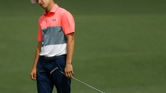 The Latest: Spieth falls back with double bogey on No. 2