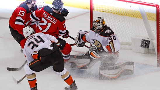 Devils win 1st game since Hall trade, beat Ducks 3-1