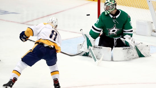 Bishop now the Stars goalie trying to beat Blues in playoffs