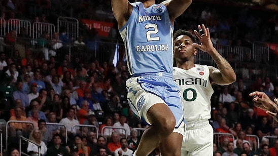 Johnson scores 22 to help No. 13 Tar Heels beat Miami 85-76