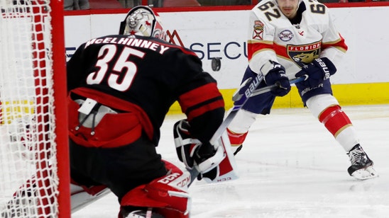 Martinook’s hat trick leads Hurricanes past Panthers 4-1