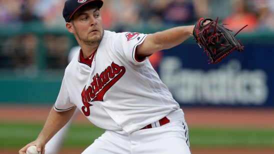Bauer strikes out 11, Indians hit 4 HRs in 10-0 win