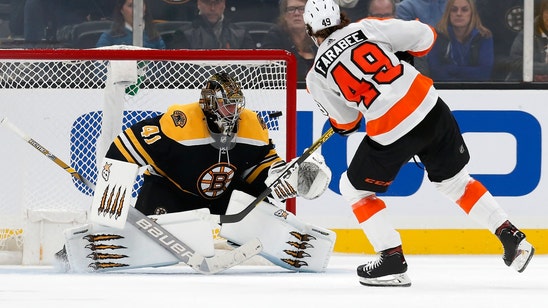 Farabee scores in shootout, Flyers beat Bruins 3-2