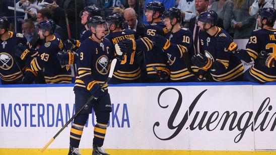 Eichel has 2 goals, 2 assists as Sabres beat Sharks in OT