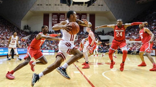 Green, Phinisee lead Indiana past No. 11 Ohio State 66-54