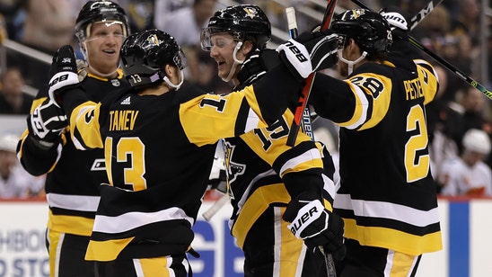 Guentzel scores in OT, Penguins beat Flames 3-2
