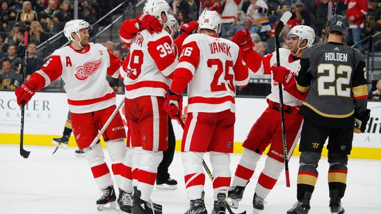 Mantha scores in OT, Red Wings beat Golden Knights 3-2