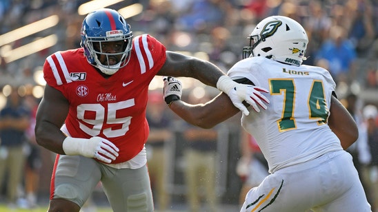 Ealy leads Ole Miss past Southeastern Louisiana 40-29